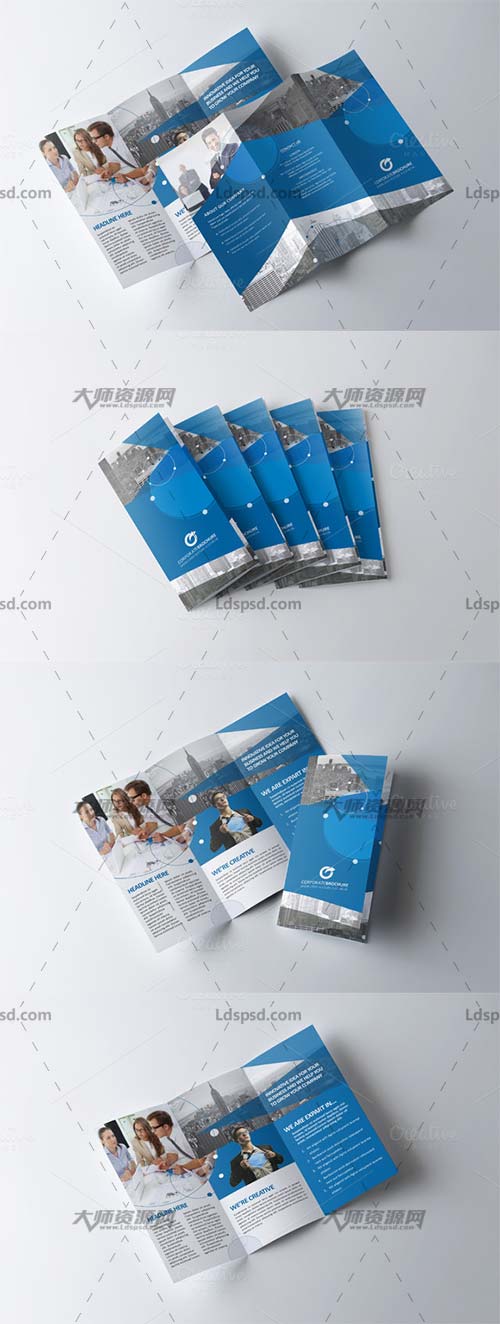 Tri-Fold Brochure-Multipurpose,indesign模板－三折页(通用型)
